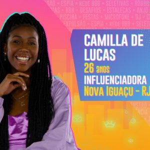 Conheça Camilla de Lucas, participante do time camarote do BBB 21