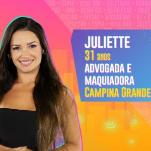 Conheça Juliette, participante do time pipoca do BBB 21