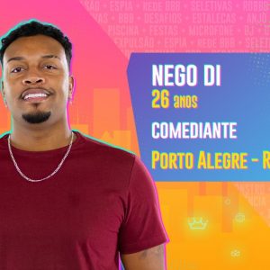 Conheça Nego Di, participante do time camarote do BBB 21