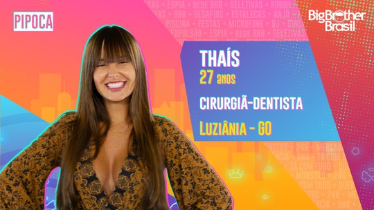 Conheça Thaís, participante do time pipoca do BBB 21