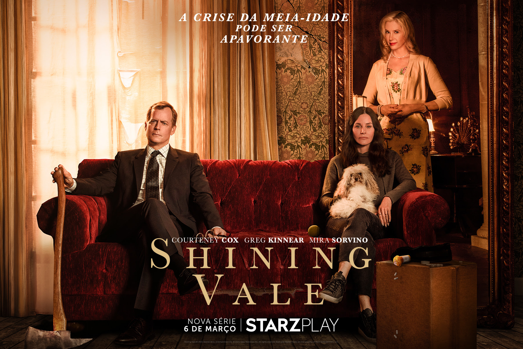 Estrelada por Courteney Cox, ‘Shining Vale’ está disponível no Starzplay