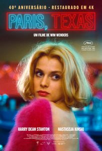 Paris, Texas ganha pôster nacional para lançamento da versão restaurada em 4K, em comemoração ao seu 40º aniversário