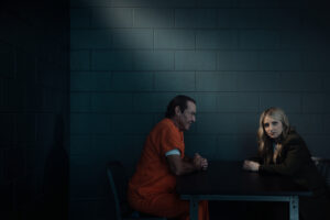 Foto exclusiva da série Happy Face, da Paramount+.