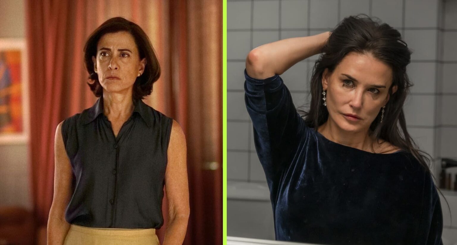 Fernanda Torres e Demi More disputam a categoria Melhor Atriz no Oscar 2025