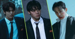 Montagem com os protagonistas de Classe dos Heróis Fracos 2