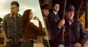 Montagem com as imagens promocionais de Ransom Canyon e Yellowstone