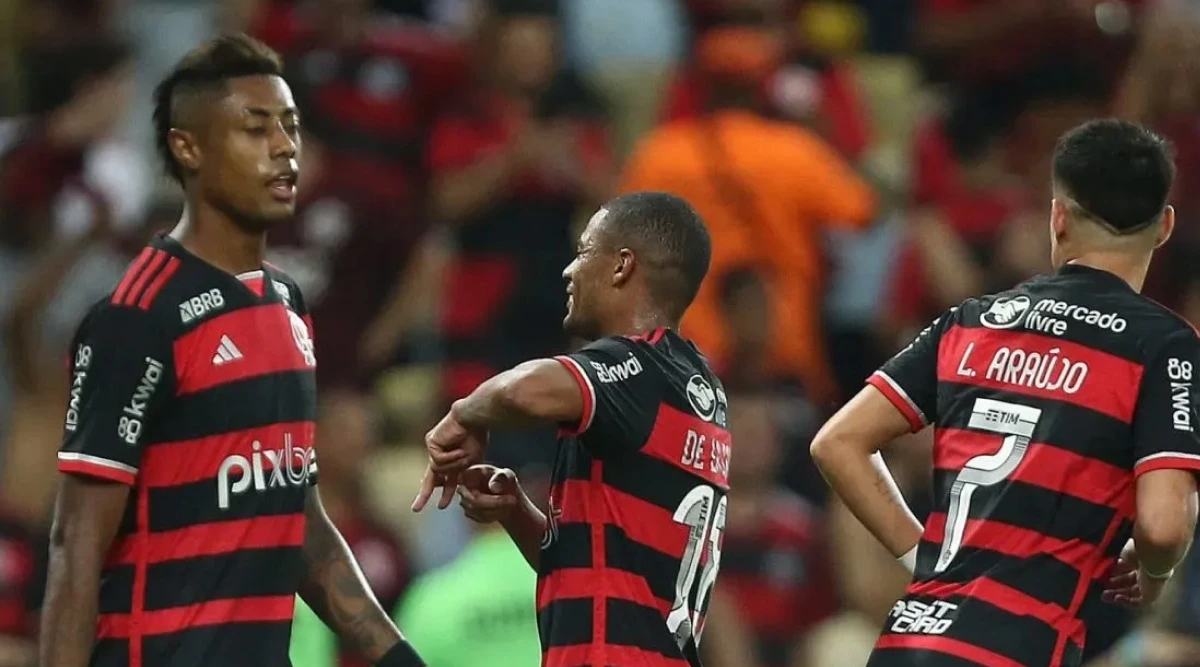 Imagem de jogadores do Flamengo