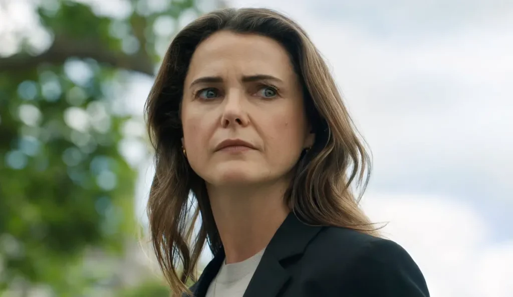 Keri Russell como Kate Wyler em A Diplomata, série da Netflix