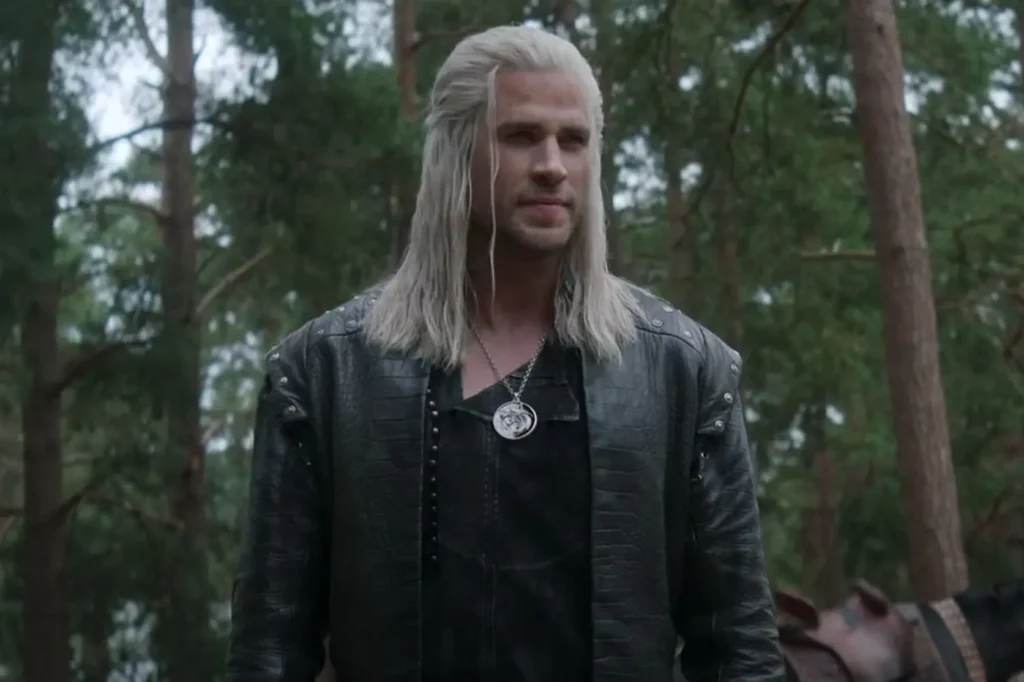 Imagem de Liam Hemsworth como Geralt de Rívia em The Witcher
