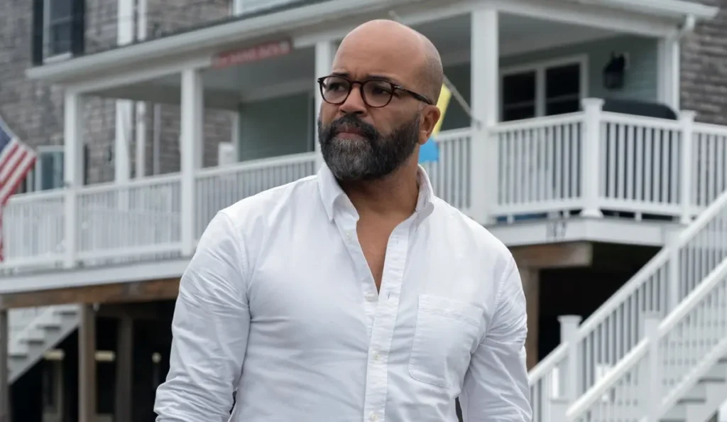 Jeffrey Wright como Monk Ellison em uma cena de Ficção Americana