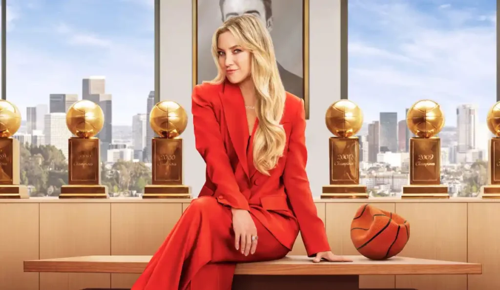 Kate Hudson como Isla Gordon em A Dona da Bola, comédia esportiva da Netflix