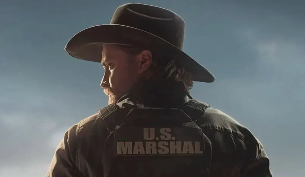 Luke Grimes como Kayce Dutton em pôster da série Y: Marshals