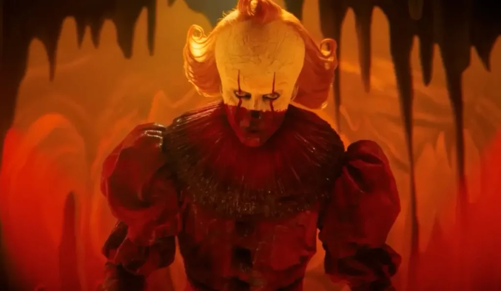 Pennywise em cena do episódio final de IT Bem-Vindos a Derry