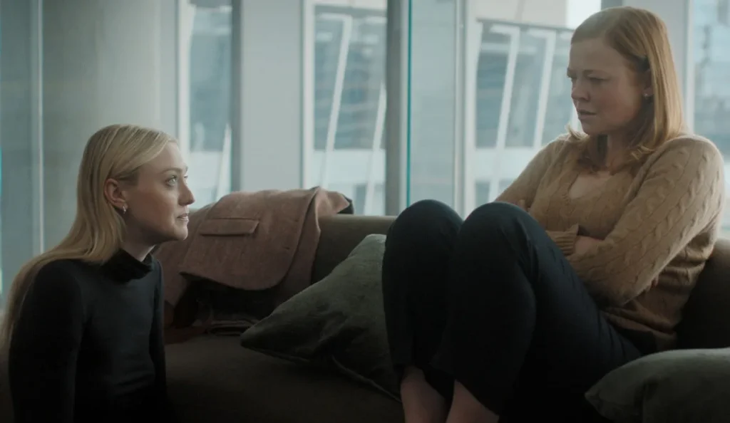 Dakota Fanning em cena da série All Her Fault, suspense do Prime Video