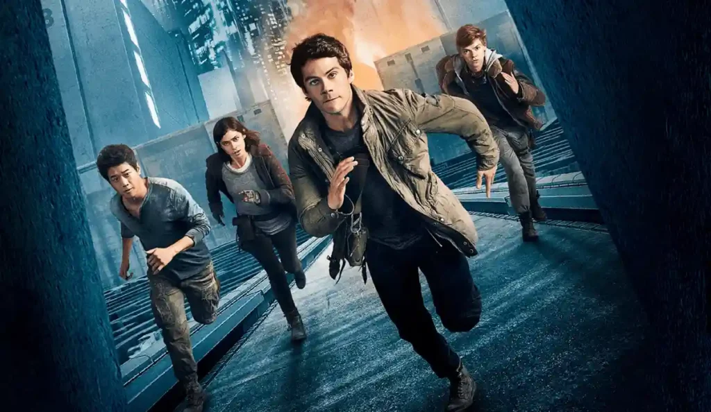 Dylan O’Brien como Thomas em Maze Runner: A Cura Mortal, exibido no Cinemaço da TV Globo