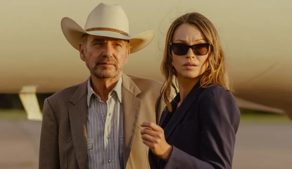 Cena da série Landman no Paramount+ durante a segunda temporada