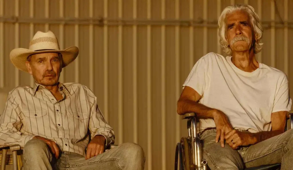 Cena de Landman mostra Tommy e T.L. dividindo o mesmo espaço durante a reta final da 2ª temporada.