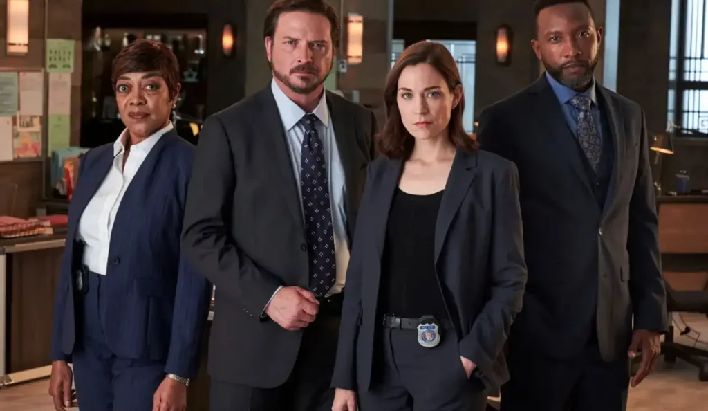 Cena com os detetives Henry Graff e Frankie Bateman em Law & Order Toronto: Criminal Intent, série do Universal+