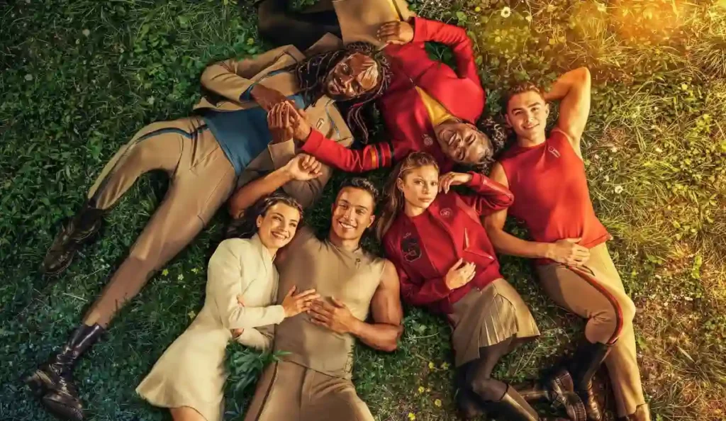 Cena da série Star Trek Academia da Frota Estelar ambientada no futuro da Frota Estelar