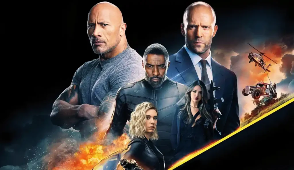 Cena de ação de Velozes & Furiosos: Hobbs & Shaw, filme exibido na Temperatura Máxima da TV Globo