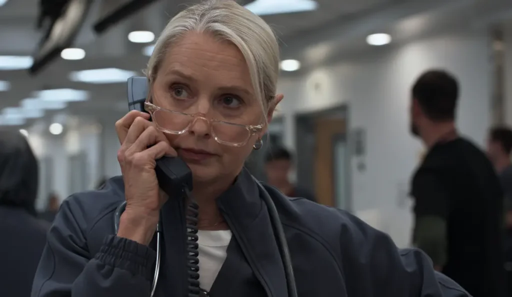 Cena da segunda temporada de The Pitt mostra equipe médica sob forte pressão no hospital