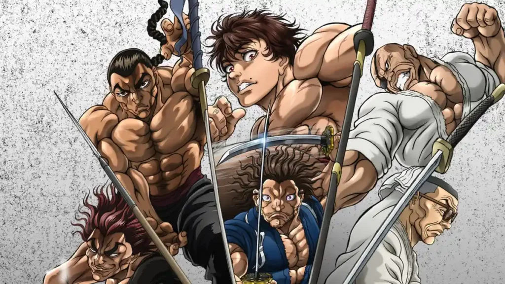 Imagem do anime BAKI-DOU: O Samurai Invencível, da Netflix