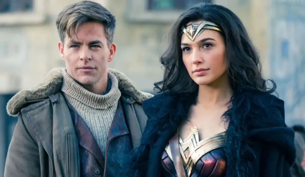 Gal Gadot como Mulher-Maravilha em cena do filme exibido na Globo