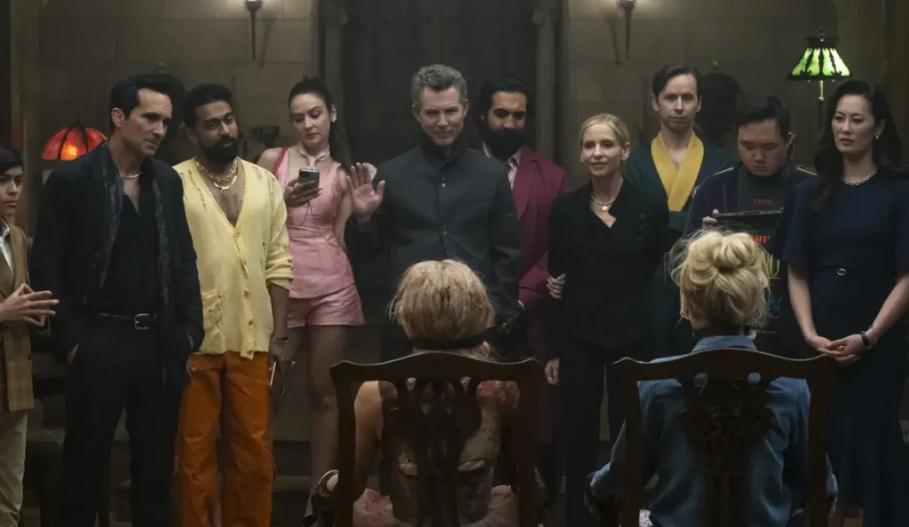 Imagem da sequência Casamento Sangrento 2 destacando clima de terror e suspense