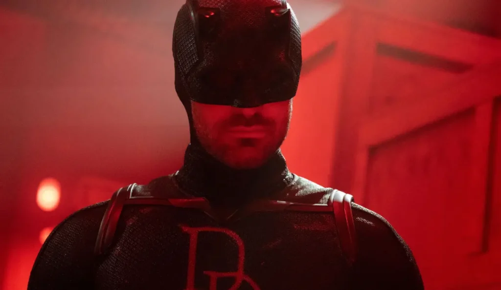 Matt Murdock como Demolidor em cena da série Demolidor Renascido da Marvel