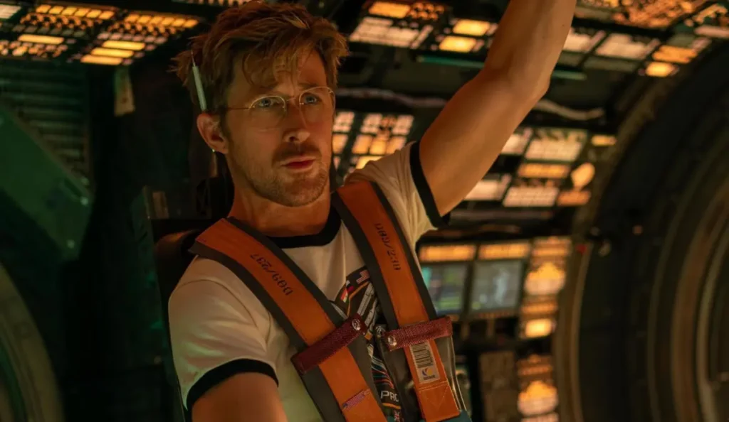 Ryan Gosling como Ryland Grace no filme Devoradores de Estrelas