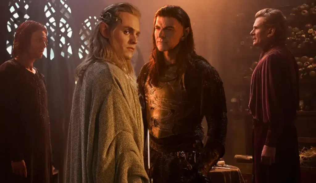 Sauron em cena da série Os Anéis de Poder do Prime Video