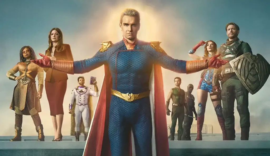 Homelander e Butcher em cena da 5ª temporada de The Boys