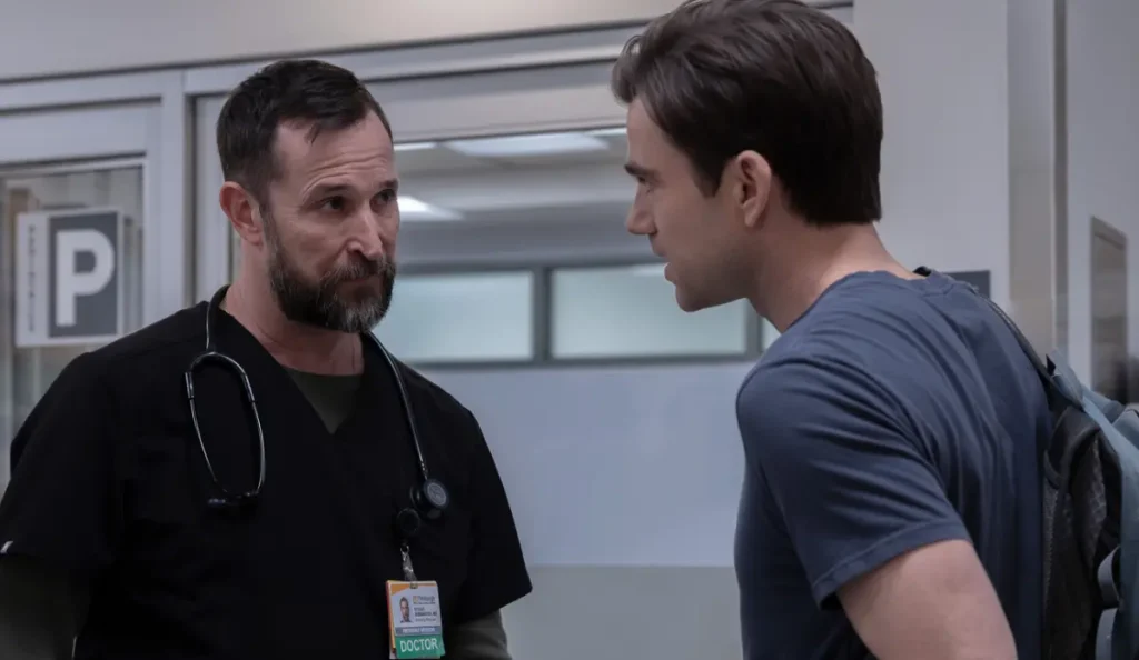 Cena dramática do episódio 15 da segunda temporada de The Pitt