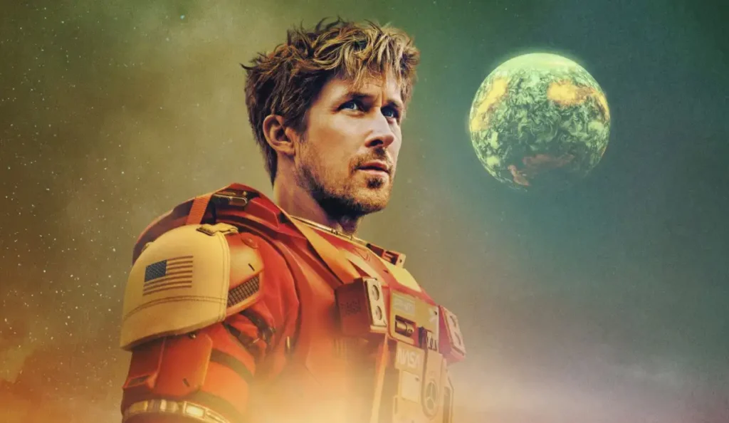 Ryan Gosling em cena de Devoradores de Estrelas, filme da Amazon MGM Studios