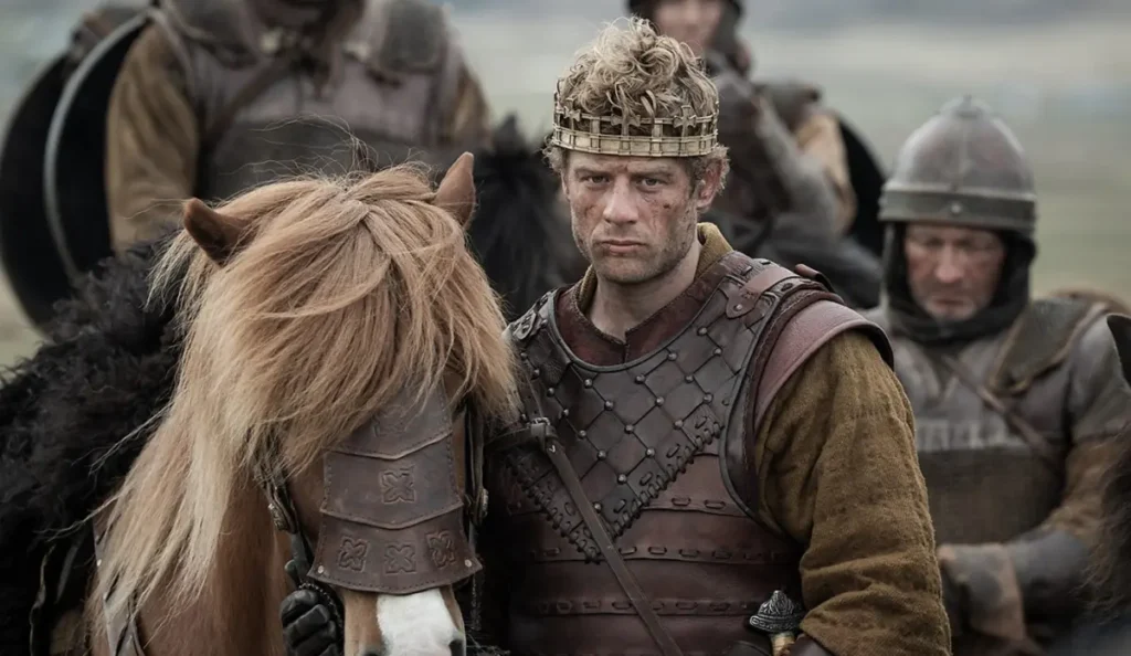 Cena da série Rei e Conquistador, drama histórico do Universal+ sobre a disputa pelo trono inglês