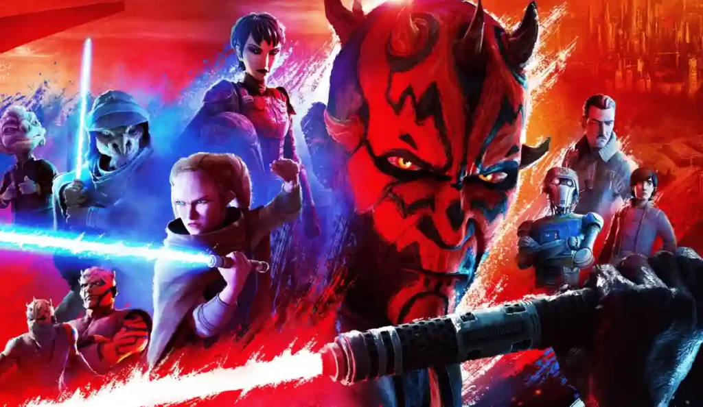 Cena da série Star Wars Maul mostrando o submundo galáctico
