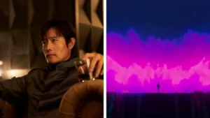 Lee Byung-hun em 'Round 6' e Gwen-Ma, seu personagem em 'Guerreiras do K-pop'