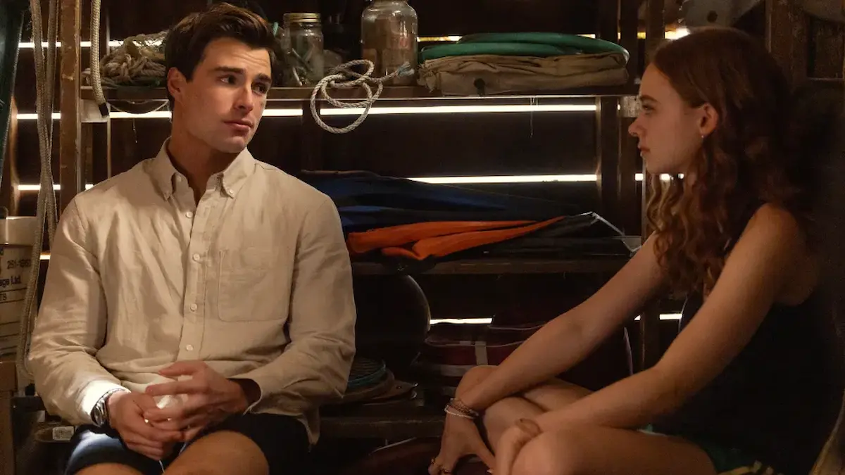 Imagem de Michael Bradway e Sadie Soverall em 'Depois Daquele Verão'.