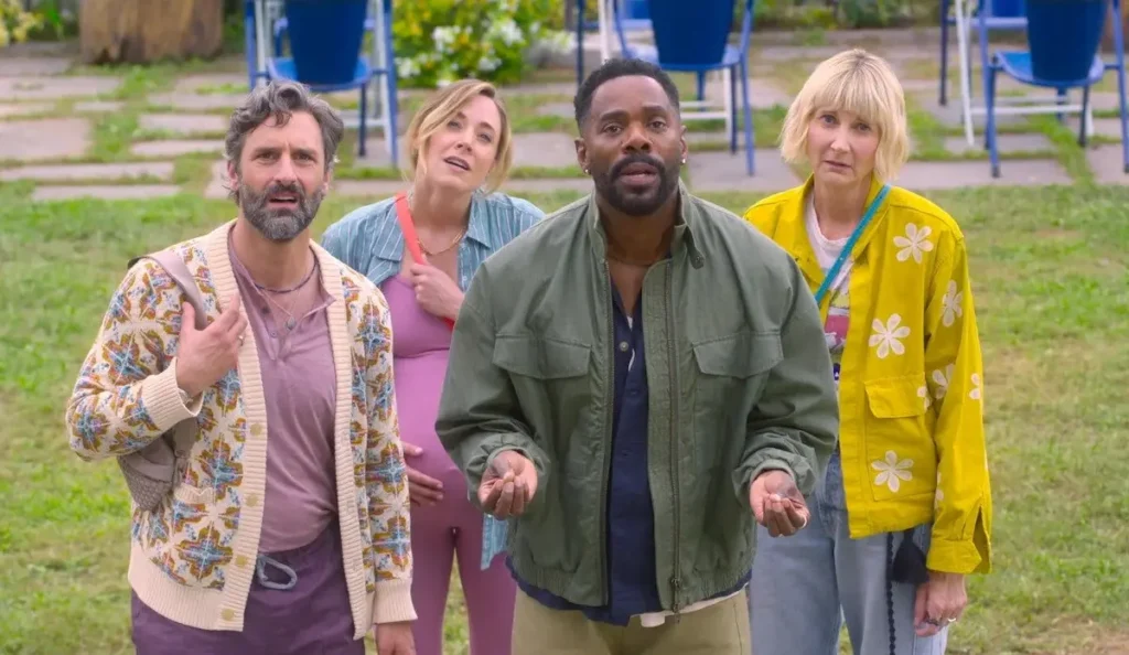 Personagens principais de As Quatro Estações do Ano aparecem reunidos em cena da série da Netflix