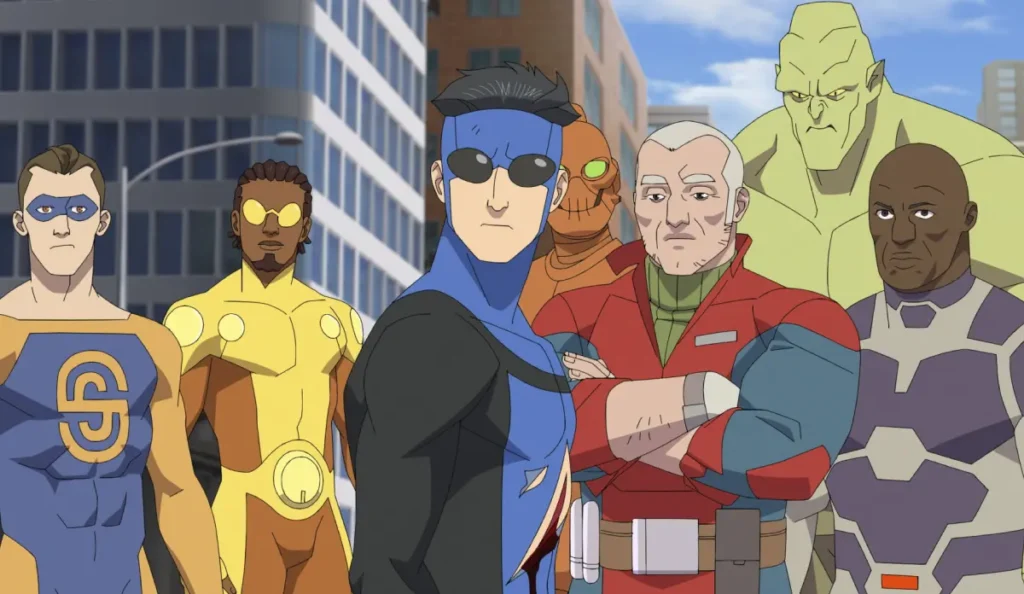 Personagem Mark Grayson na série animada Invencível