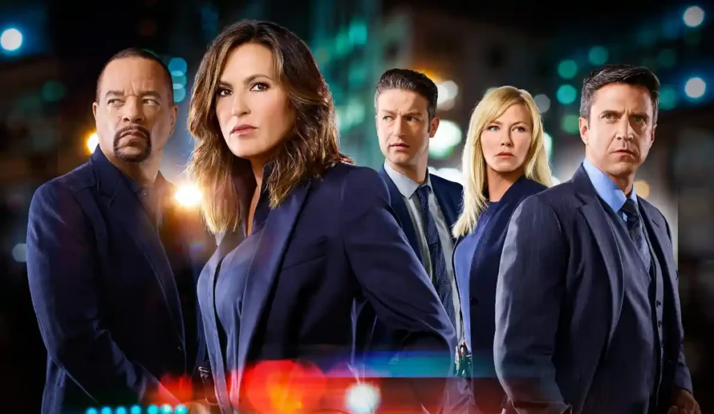 Cena de Lei e Ordem: SVU mostra integrantes da Unidade de Vítimas Especiais durante investigação