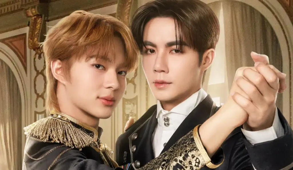 Cena da série The Next Prince com Khanin e Charan em destaque