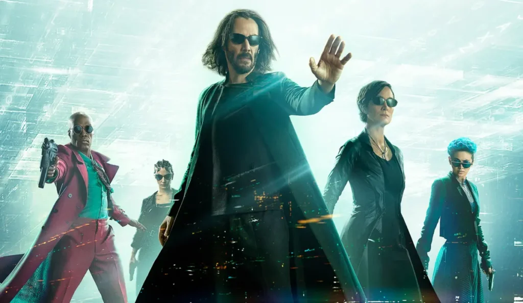 Neo e Trinity juntos em cena de ação de Matrix Resurrections