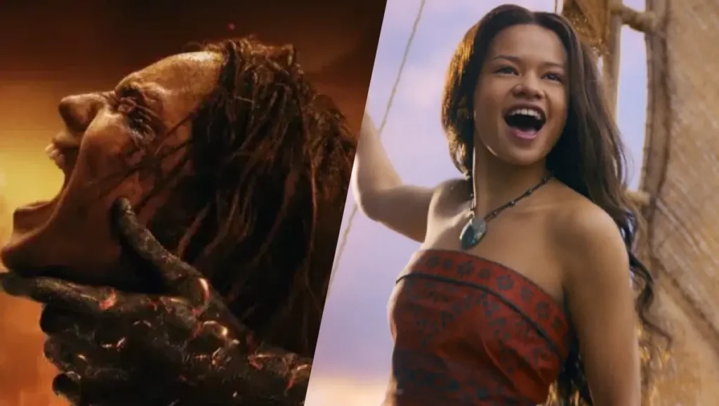 Poster dos filmes A Morte do Demônio: Em Chamas e Moana,
