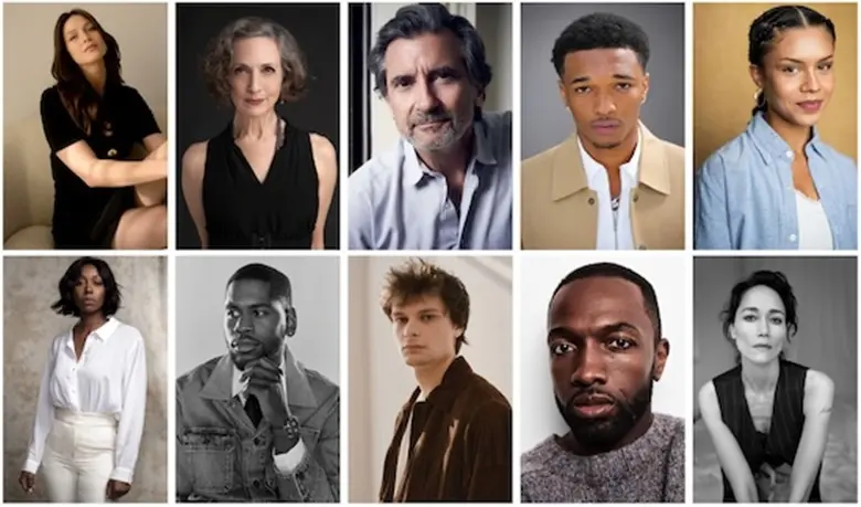 Montagem reúne os dez novos integrantes do elenco da série Myron Bolitar, da Netflix