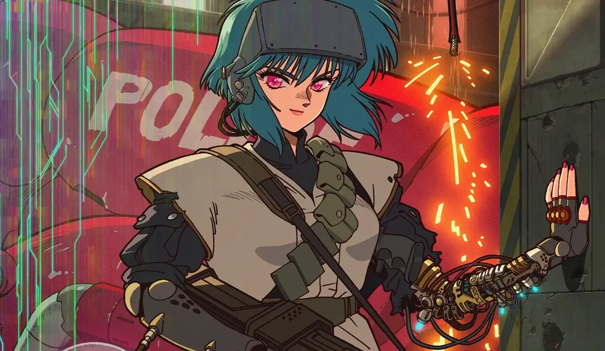 Imagem do anime The Ghost in the Shell