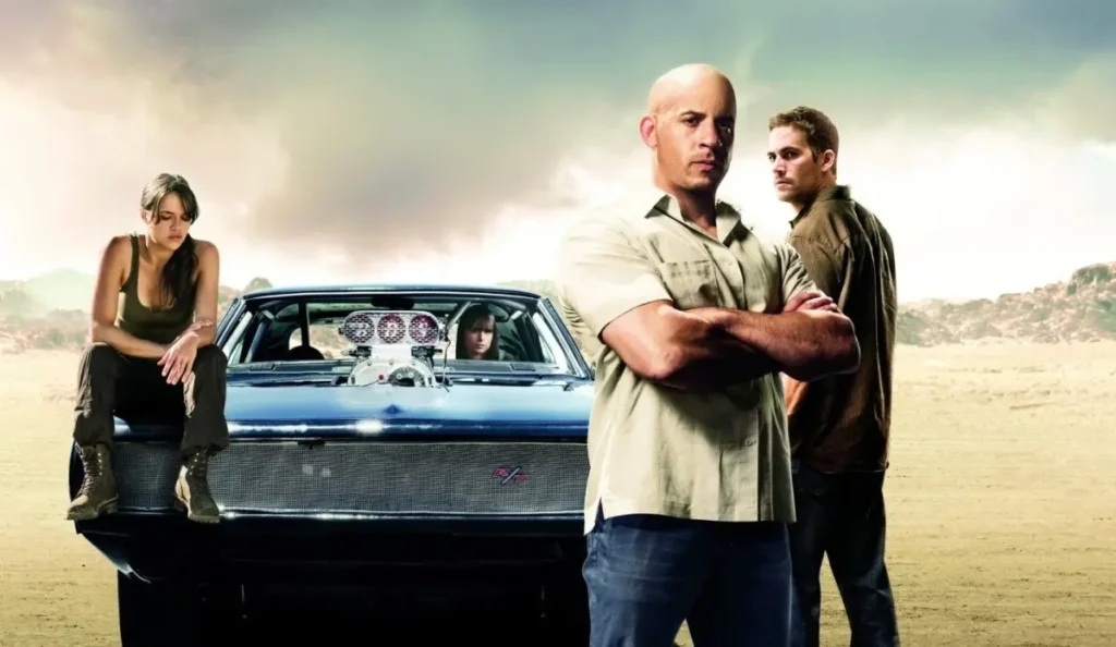 Vin Diesel como Dominic Toretto em cena de Velozes e Furiosos 4