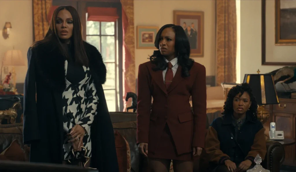 Kimmie e Mallory na 3ª temporada da série Beauty in Black, da Netflix