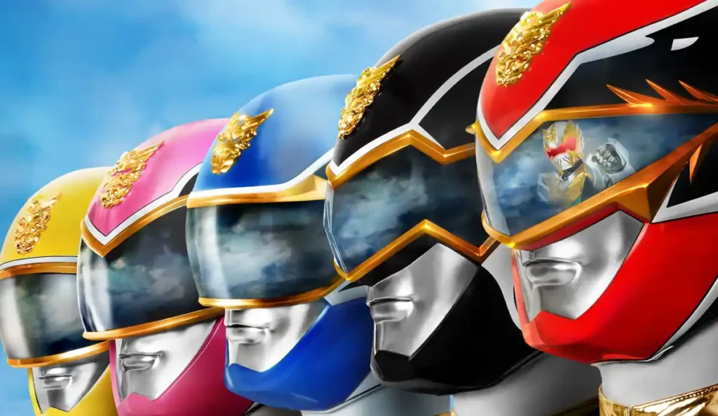 Integrantes de Power Rangers em imagem promocional da franquia da Hasbro