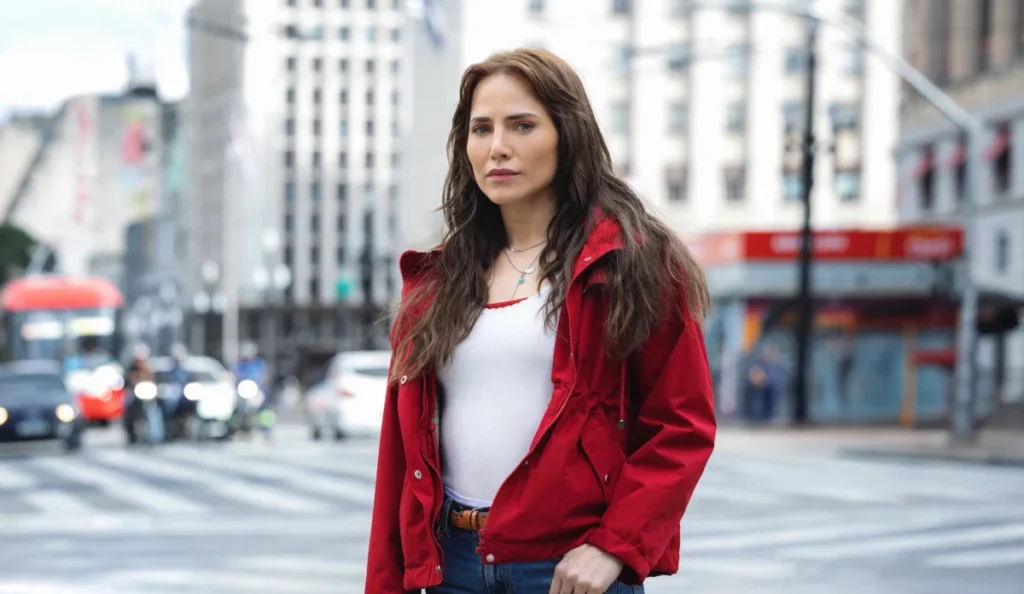 Adriana durante cena da novela Quem Ama Cuida, da Globo